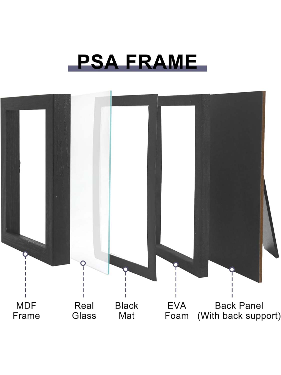 Trading Card Display Frame for PSA Graded Cards