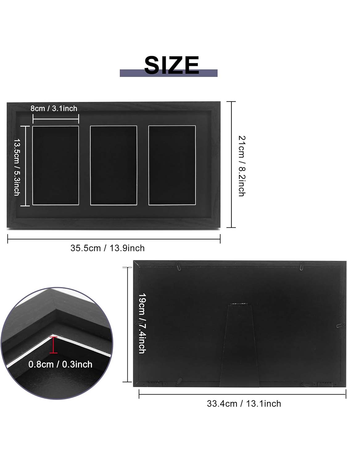 Trading Card Display Frame for PSA Graded Cards