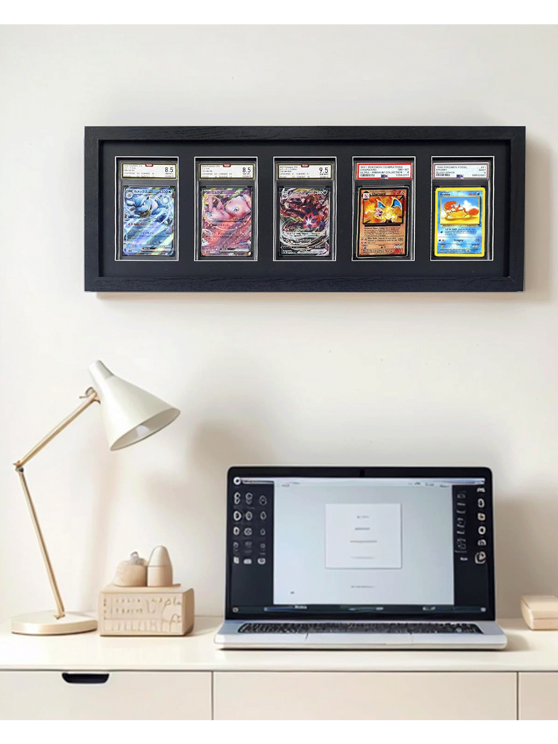 Trading Card Display Frame for PSA Graded Cards