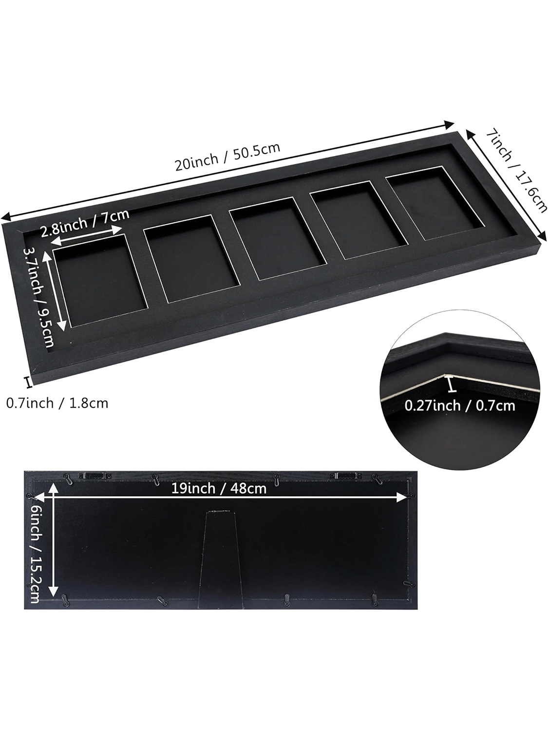 Trading Card Display Frame for Standard Trading Cards