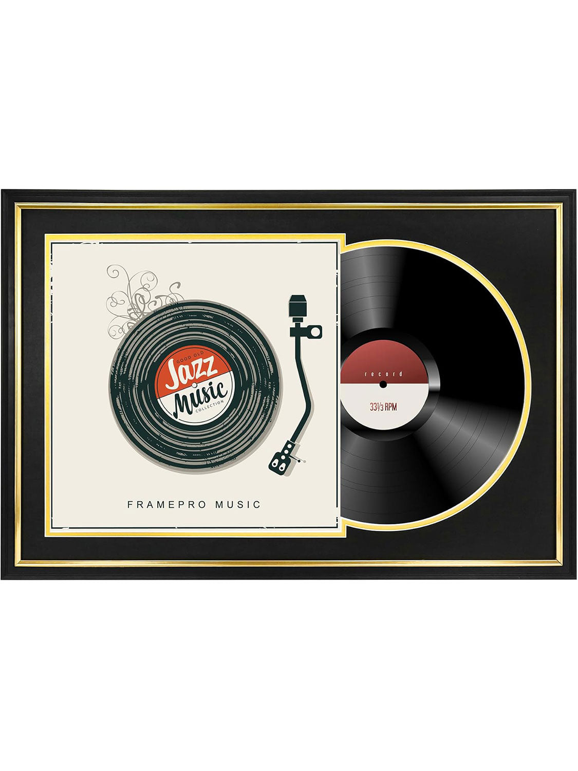 Vinyl Record Display Frame for LP Album Covers and Records