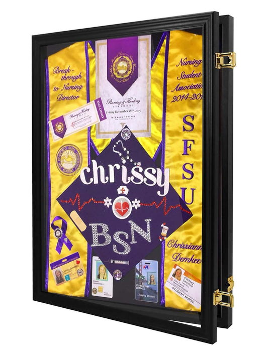 17x23 Inch Front Open Shadow Box Display Frame for Keepsakes